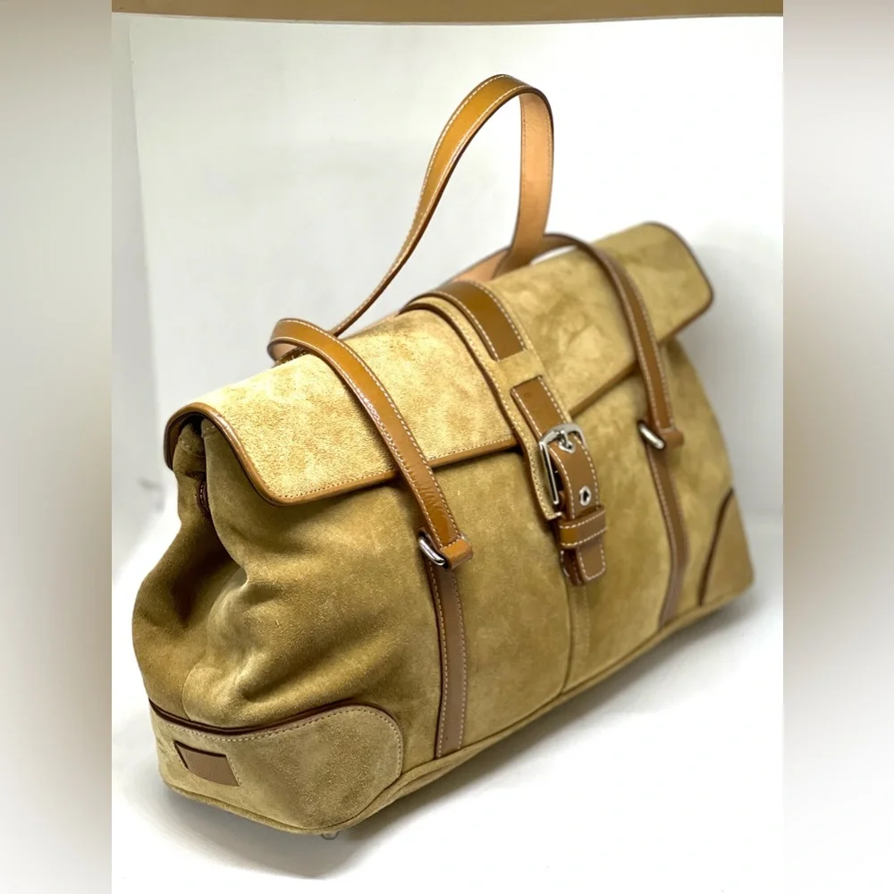 COACH💥RARE-VINTAGE~SOLD OUT💥Hampton Suede Satchel - Picture 10 of 14